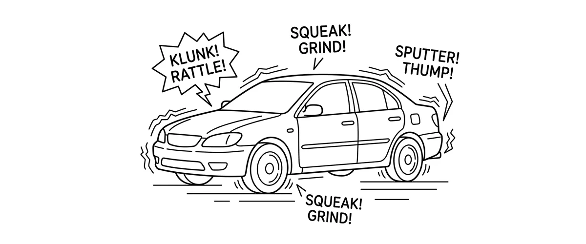 NOISES YOUR VEHICLE MAKES WHEN IT NEEDS TO BE SERVICED