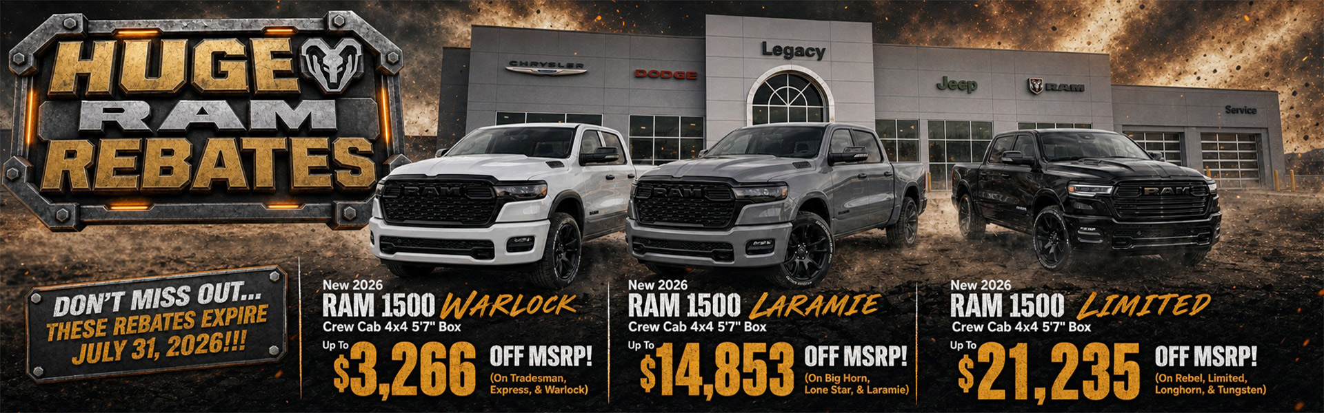Huge Ram Rebates